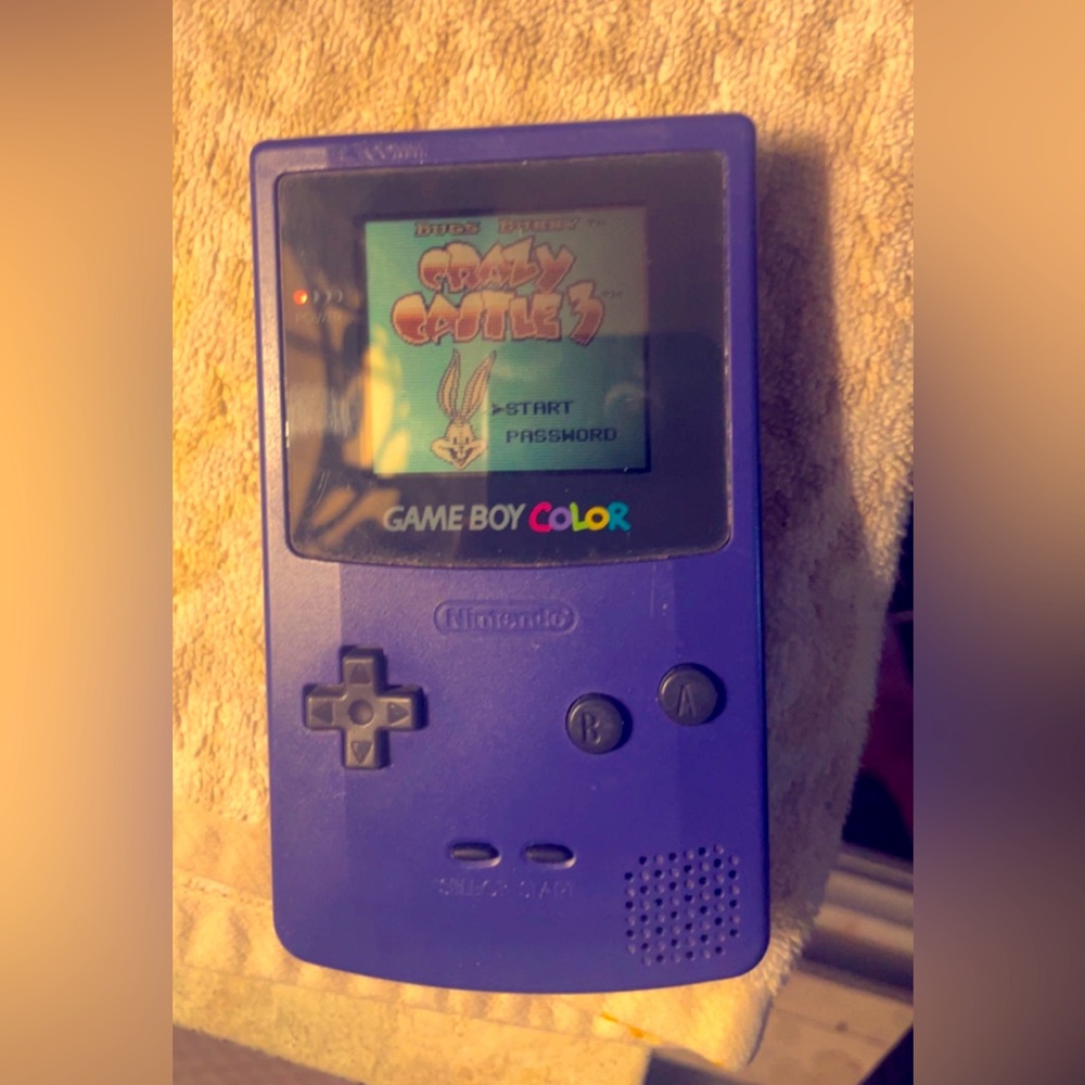 Nintendo GameBoy Handheld System - Color - Grape - 1998 - Collectible - Bundle